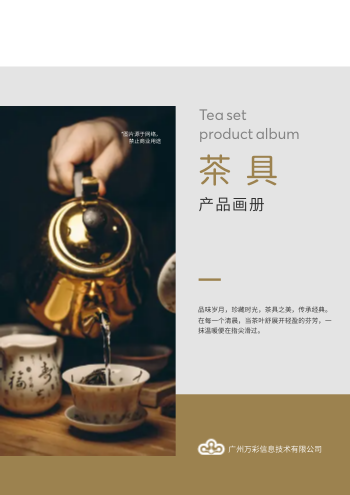 家用茶杯泡茶茶具产品画册