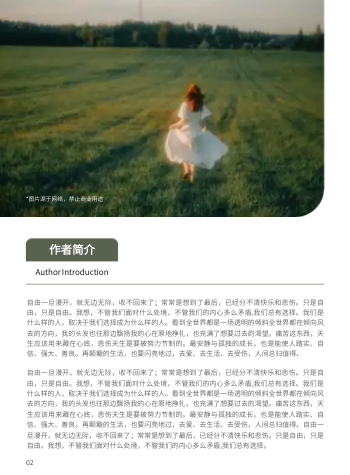 小清新个人青春诗文集画册模板 - 第2页