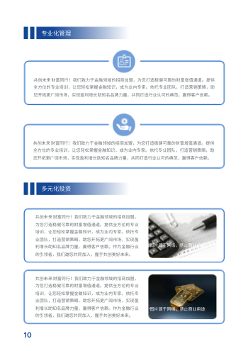 金融投资融资项目招商画册模板 - 第10页