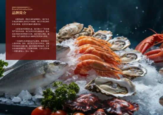 海鲜礼盒横版产品价格页设计册模板 - 第2页