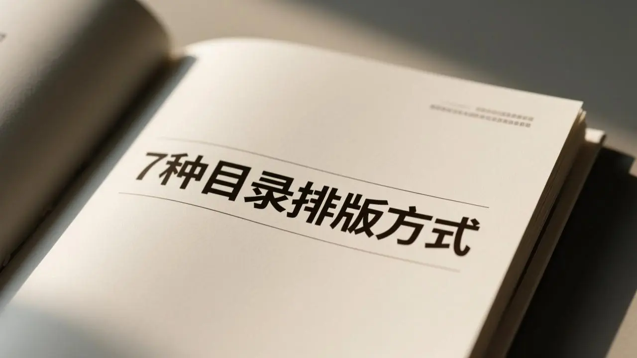 企业宣传册目录排版怎么设计？7种创新方式让目录不再只是“第一章”