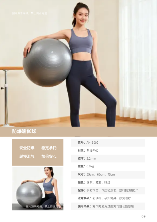 瑜伽设备瑜伽器材产品手册模板 - 第9页