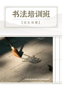 青少儿书法培训辅导班招生画册