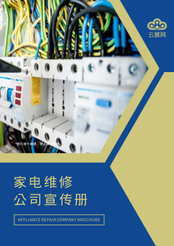 维修电器家电服务公司画册