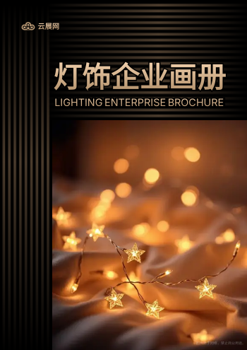 照明灯具灯饰企业画册模板 - 封面预览