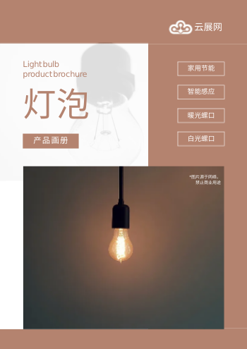 电灯泡照明灯泡产品画册