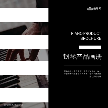 键盘乐器钢琴产品方版画册