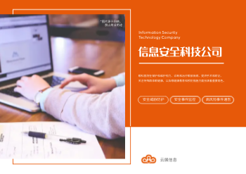 网络信息安全技术企业横版画册
