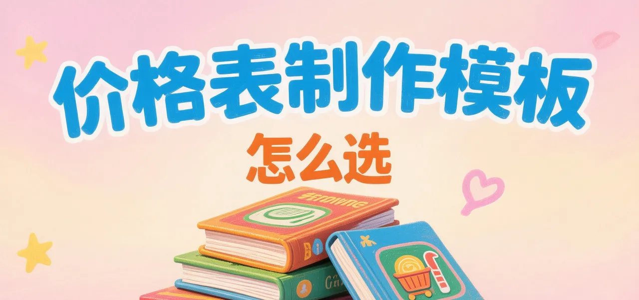 价格表制作模板封面图
